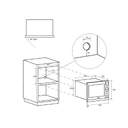 MICR. HAIER HWO38MG2HXB 25L GRILL NEGRO INT