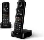 TELEFONO DECT PHILIPS D4702B/34 DUO BLACK 1,8%%%quot;