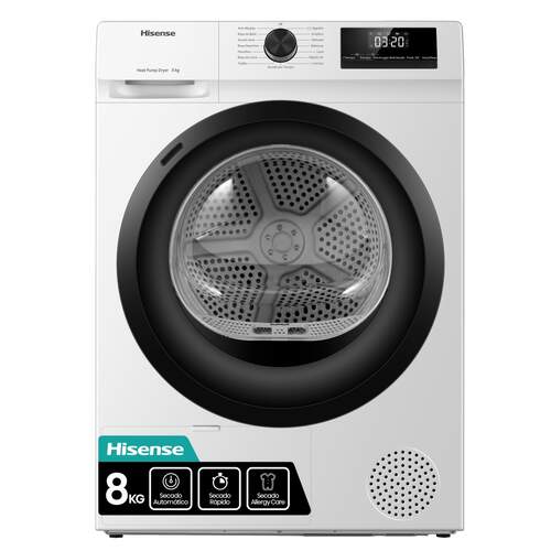 Secadora Bomba Calor Hisense DHQE800BW2 Secadora Bomba Calor Hisense DHQE800BW2