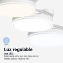 VENTILADOR TECHO U.BLUE TUVALU 6036W RETRACT DC.WI