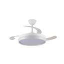 VENTILADOR TECHO CRISTAL CHARLY EVO RETRAC 72W MD