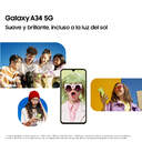 SMARTPHONE SAMSUNG A34 5G 6/128 6,6%%%quot; SILVER