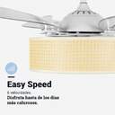VENTILADOR TECHO U.BLUE JALOQUEWR 104CM DC LED PL
