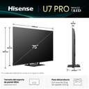TV HISENSE 75%%%quot; 75U7Q PRO UHD MINILED PRO 165HZ
