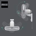 VENTILADOR MURAL TAURUS GRECO 16 WALL 45W 40CM 3A