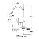 GRIFO TEKA IN995 CROMO 5399512