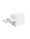 CARGADOR KSIX 1XUSB C  1XUSB A GAN 45W BLANCO