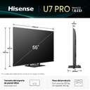TV HISENSE 55%%%quot; 55U7Q PRO UHD MINILED PRO 165HZ