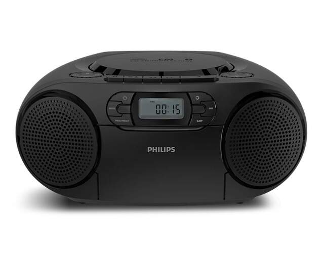 Radio/CD Philips TAZ2200B/10 Negro Cassette