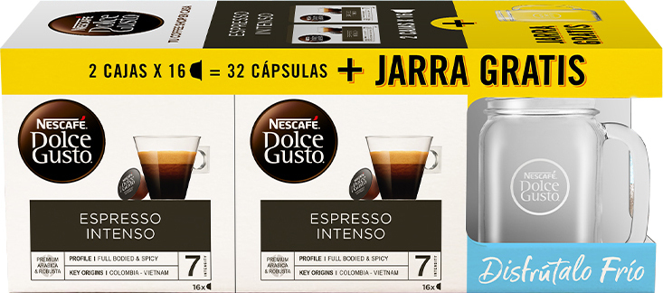 Cápsulas Café Dolce Gusto Espresso Intenso+1 Jarra