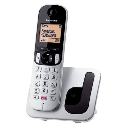 Tel&eacute;fono Inal&aacute;mbrico Panasonic KX-TGC250SPS Plata