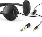 AURICULARES ELBE AU-889-TV DIADEMA CABLE 5MTS NEG