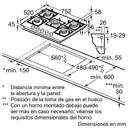 ENCIM. BALAY 3ETG676HB 5F 75CM CRISTAL NEGRO