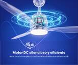 VENTILADOR TECHO ARTICA AVTECH18B BCO 18W 132 CM