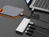 DOCKING CONCEPTRONIC HUB 4 IN 1 ALUMINIUM USB 100W