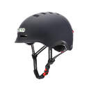 CASCO YOUIN MA1010 LUZ FRONTAL Y TRASERA NEGRO M