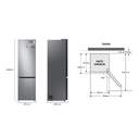 FRICOM. SAMSUNG RB38C776CS9/EF 203x60 NF INOX META