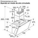 CAMP. BOSCH DWK81AN20 915m3h 80CM CRISTAL BLANCO