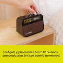 RELOJ DESPERTADOR PURE MOMENT BLACK BT LUZ NOCT