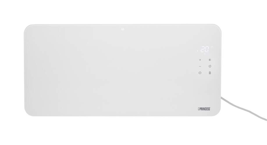 Calefactor Princess Panel de Cristal Smart Blanco