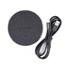CARGADOR DCU QI 15W   CABLE USB C NEGRO