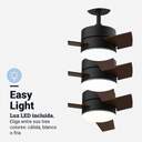 VENTILADOR TECHO U.BLUE BORA 3048 118CM LED 70W