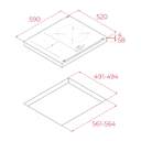 ENCIM. TEKA IBF63210SSMBK 3F FLEX INDUC. 112520050