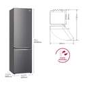 FRICOM. LG GBP62DSNGN 203x60 NF INOX DOORCOOLING
