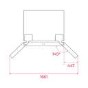 FRI. TEKA RLF74917GBK 178x91x67 NF CRIST NEGRO DSP