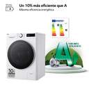 Lavadora secadora LG F4DR6010A0W LVD.SEC. LG F4DR6010A0W 1400R 10/6 A/D STEAM TURBO