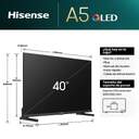 TV HISENSE 40%%%quot; 40A5NQ FHD QLED SMART TV DOLBYATMOS