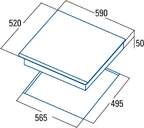 ENCIM. CATA GIGA 600 BK INDUCCION