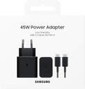 CARGADOR SAMSUNG 1XUSB C DE 45W CABLE USB C NEGRO