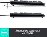 TECLADO RATON LOGITECH MK120 CON CABLE USB