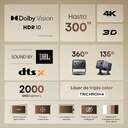PROYECTOR HISENSE LASER MINI C2 65-300%%%quot; 4K SMARTTV