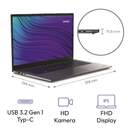 PORTATIL MEDION MD62659 I7 16GB 1TB 17%%%quot; W11