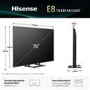TV HISENSE 75%%%quot; 75E8Q UHD MINILED SMART TV 144HZ