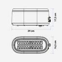 TOST. U.BLUE TOASTY PLUS 2L/ 743 2R LARGAS NEGRO