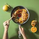 SARTEN TEFAL RENEW  GUISERA 24CM C/TAPA CERAMICA