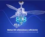 VENTILADOR TECHO ARTICA AVTECH36BM BCO MD 36W 119