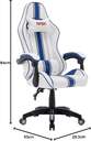 SILLA GAMING NASA ATLANTIS BLANCA/AZUL