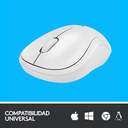 RATON OPTICO LOGITECH M220 SILENT WIRELESS BLANCO