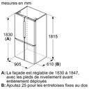 FRI. BOSCH KFN96APEA 183x91x73,1 NF INOX