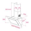 CAMP. TEKA DVT78660 NEGRO 70cm 584m3/h 2930041