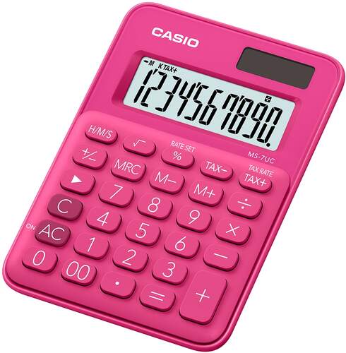 Calculadora Casio MS-7UC-GN Rosa