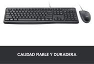 TECLADO RATON LOGITECH MK120 CON CABLE USB