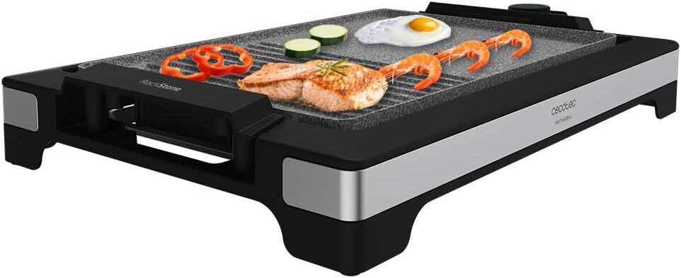 Asadora Cecotec Tasty&Grill 2000 Inox MixStone