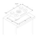 ENCIM. HOOVER HVG74K3B 5F 75CM CRISTALGAS