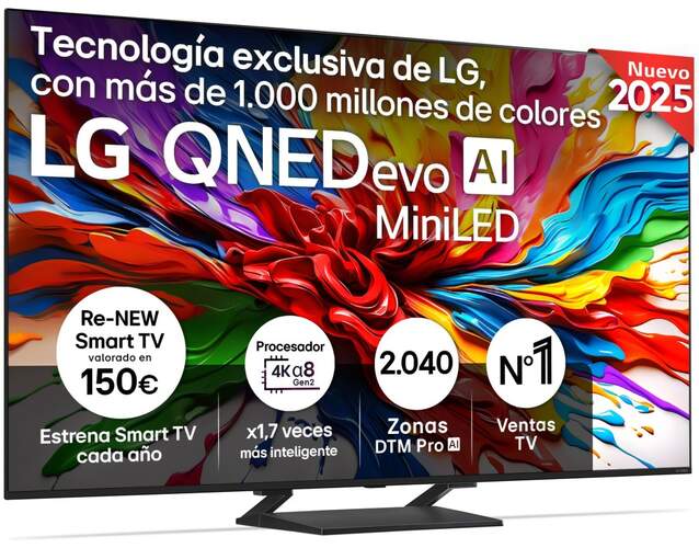 TV LG 75" QNED evo MiniLED 75QNED93A6A