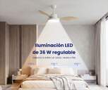 VENTILADOR TECHO ARTICA AVTECH36BM BCO MD 36W 119